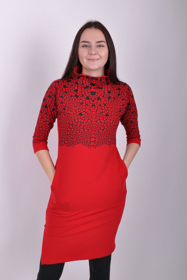 MoldiX collar dress RED