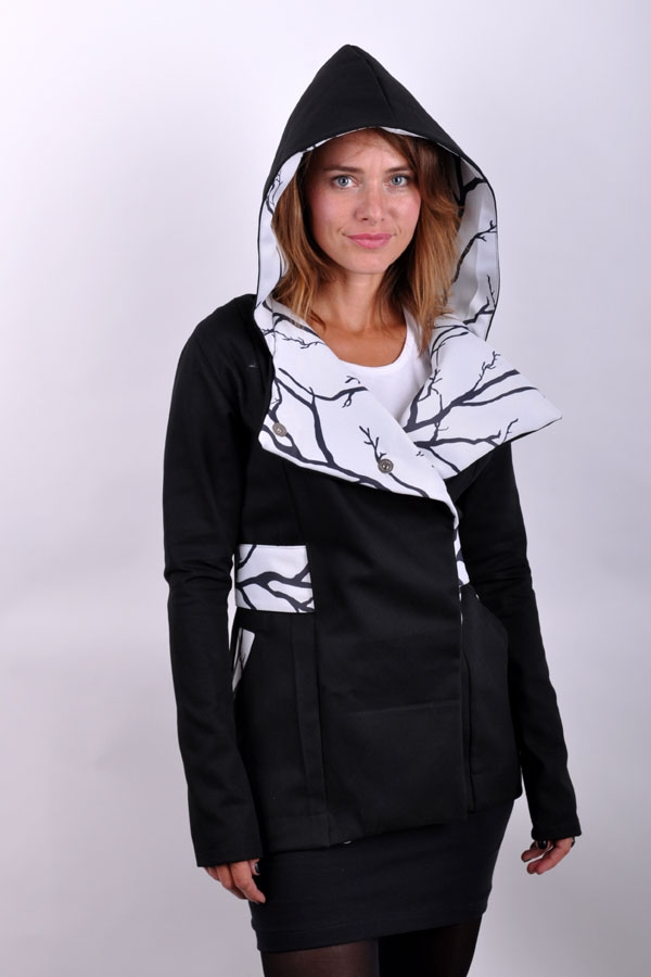 SpiritiX coat black/white