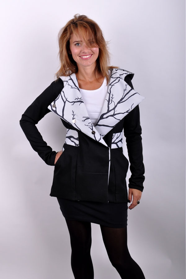 SpiritiX coat black/white