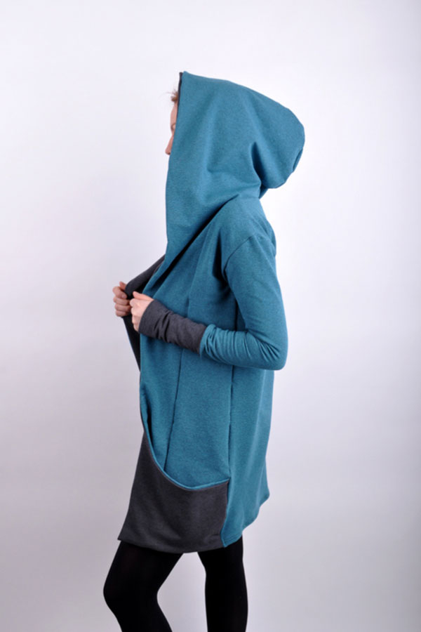 Cardihoodix blue/grey