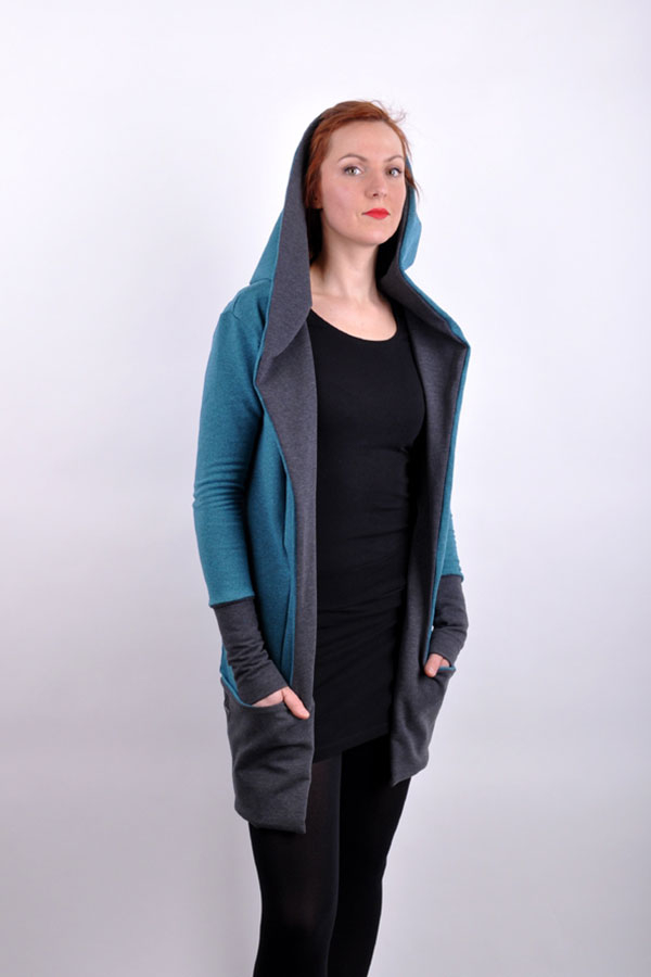 Cardihoodix blue/grey