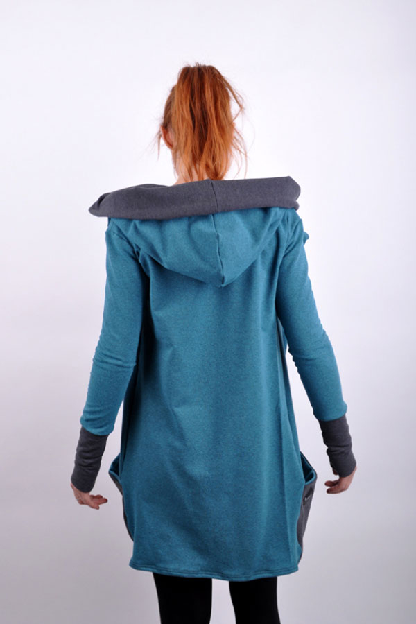 Cardihoodix blue/grey
