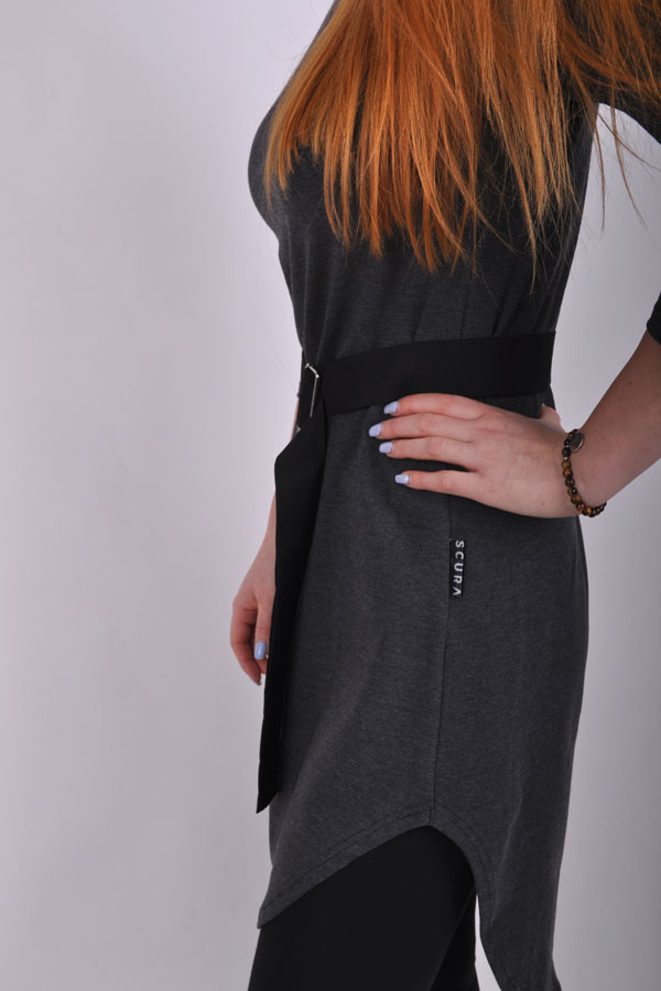 ReposiX dress dark grey melange