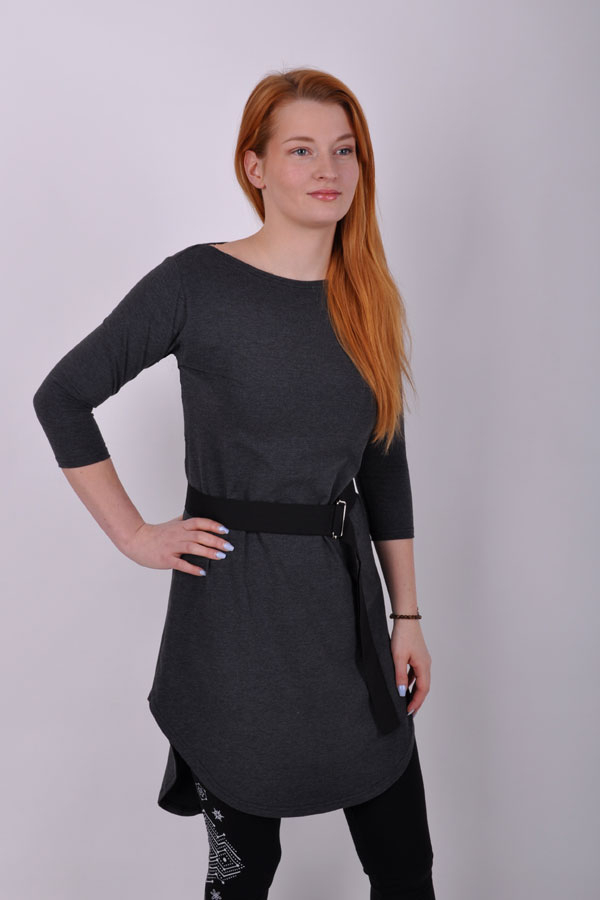 ReposiX dress dark grey melange