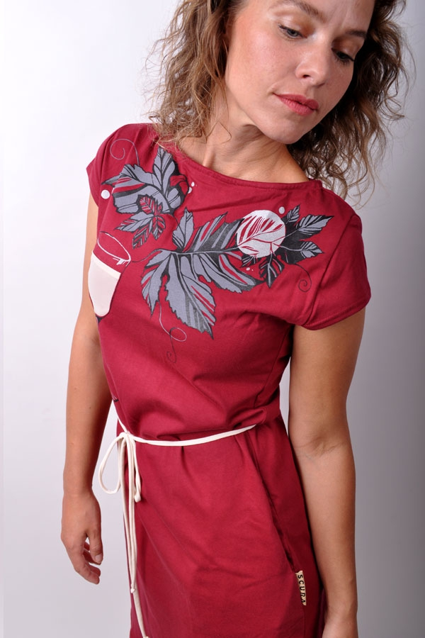 VeritasiX dress / bordó / white or red wine