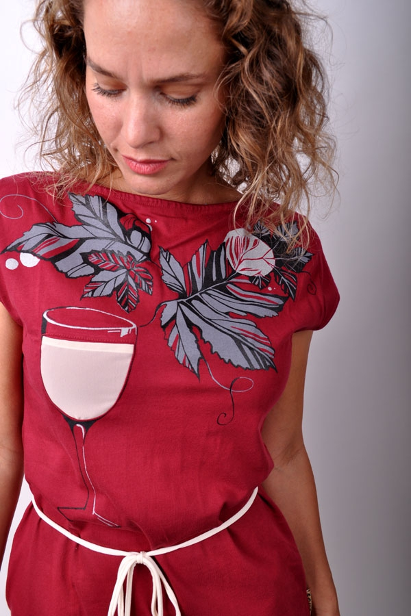 VeritasiX dress / bordó / white or red wine