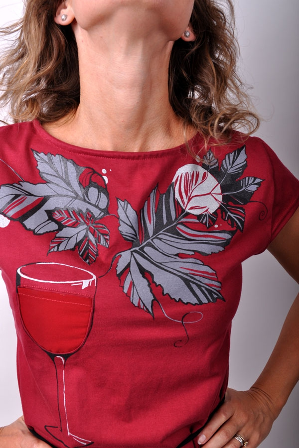 VeritasiX dress / bordó / white or red wine
