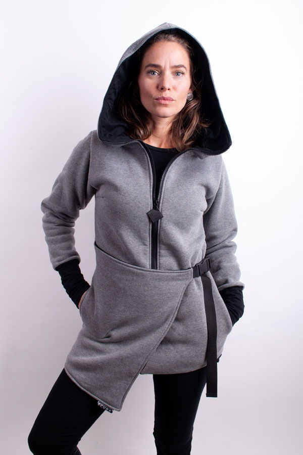 BeltiX warm hoody grey melange