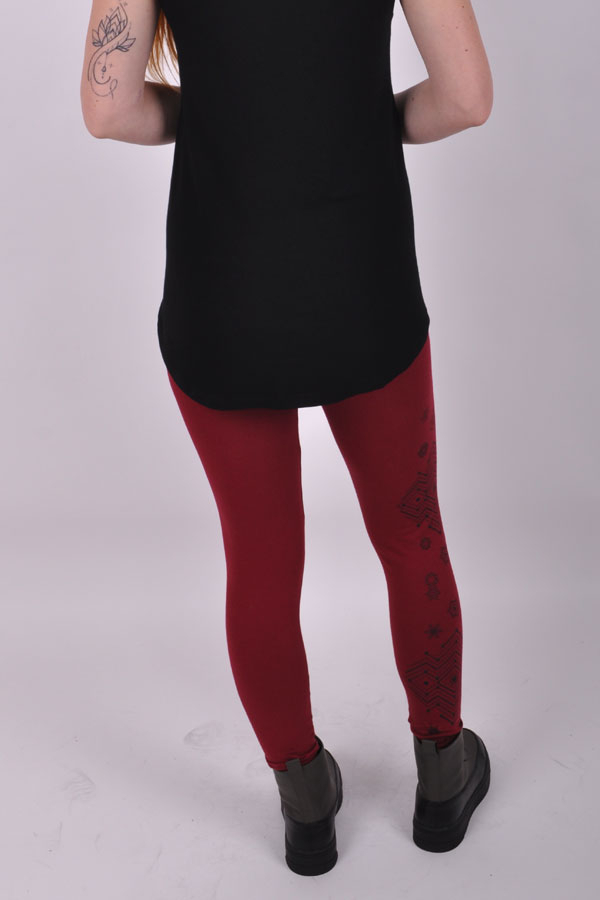 SanctiX leggings bordo