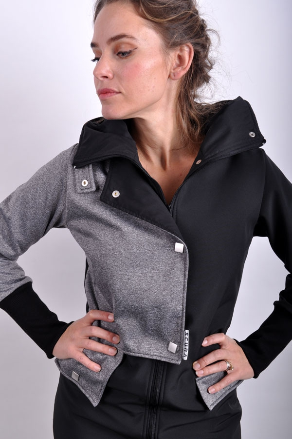 StairiX jacket grey melange/ black