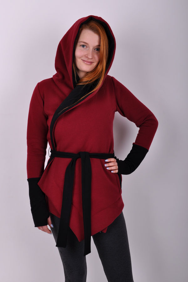 CardiganiX bordo/black
