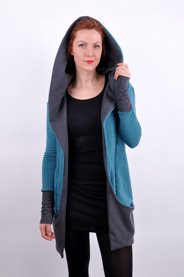 Cardihoodix blue/grey