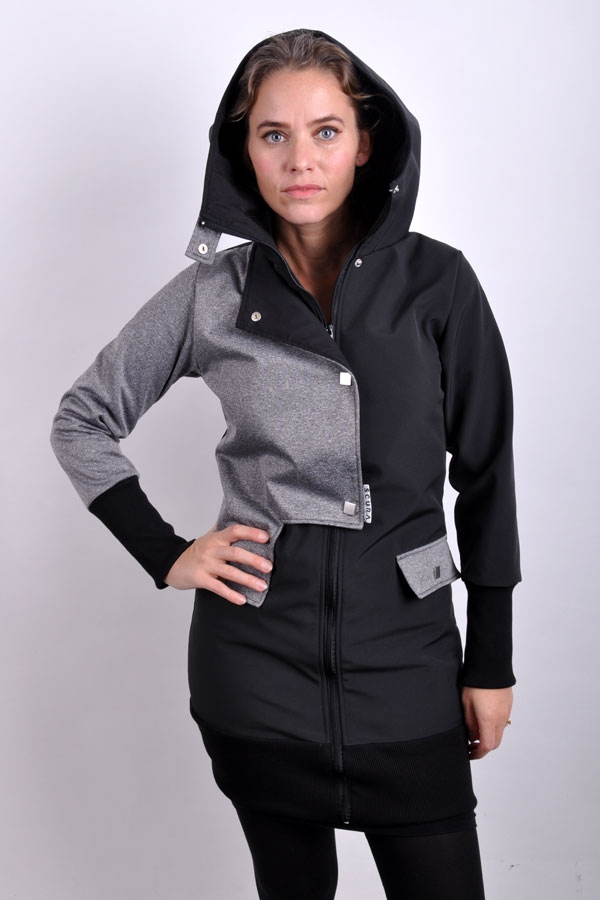 StairiX jacket grey melange/ black