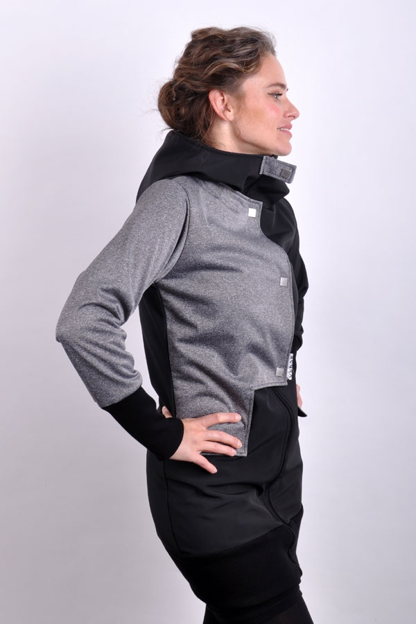 StairiX jacket grey melange/ black