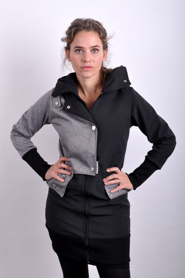 StairiX jacket grey melange/ black