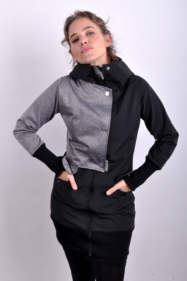 StairiX jacket grey melange/ black