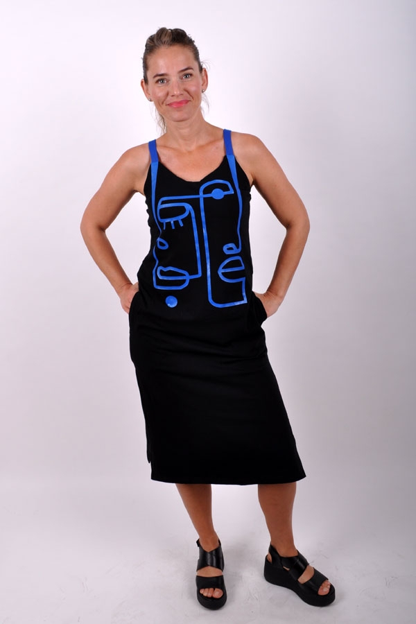 FeaturiX dress black/blue