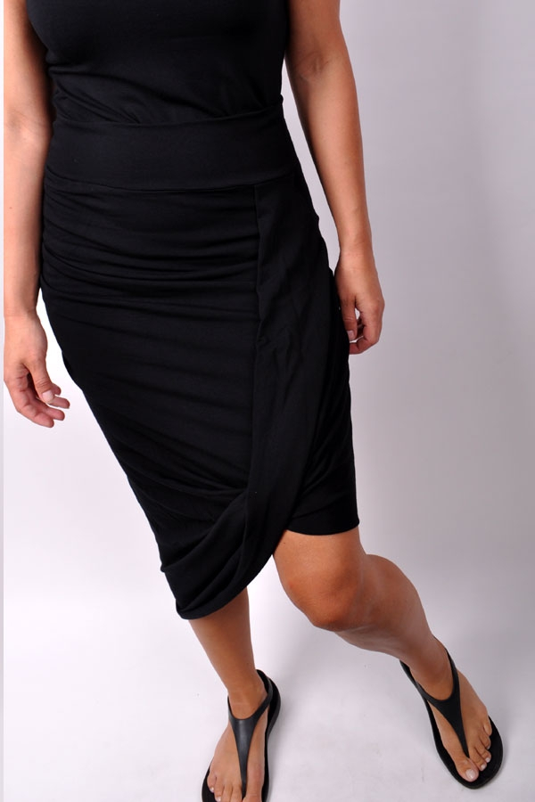 Folded skirtiX black