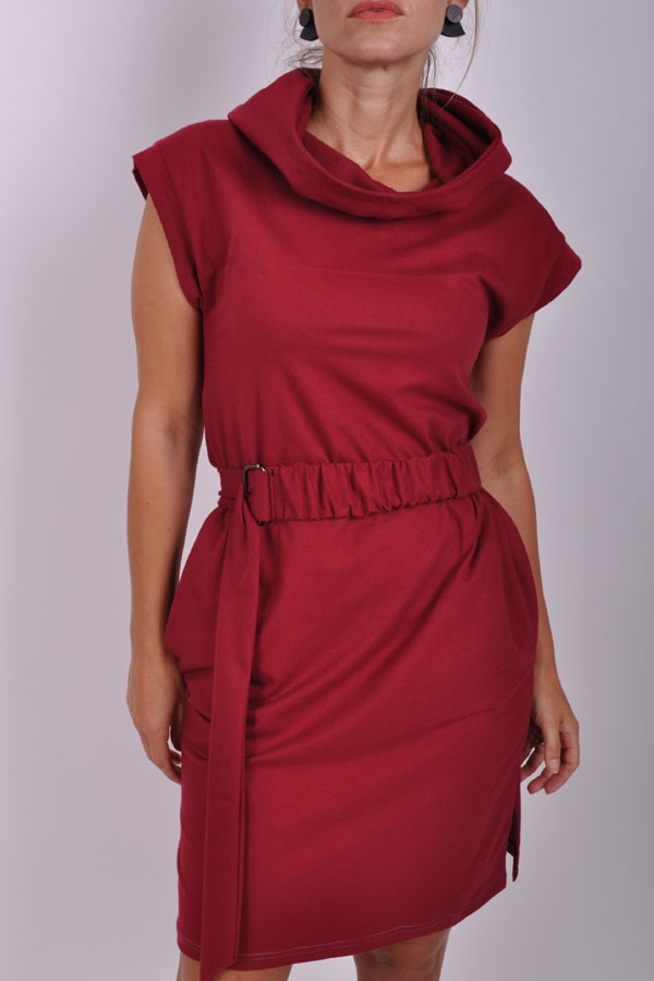 SwelliX comfy dress bordó