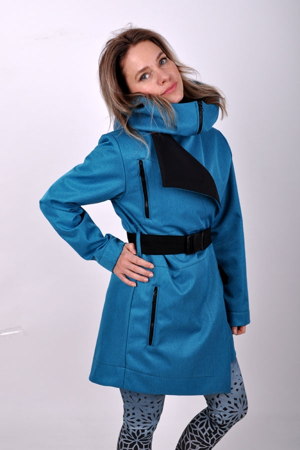 LineariX coat tyrkys / black