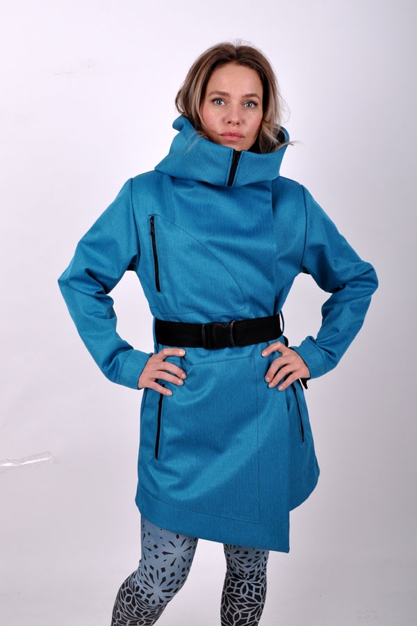 LineariX coat tyrkys / black
