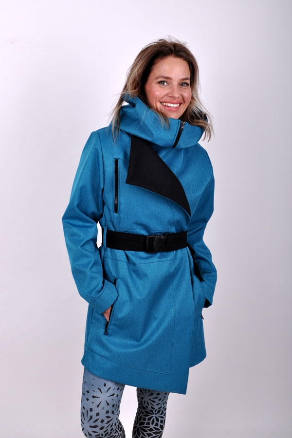 LineariX coat tyrkys / black