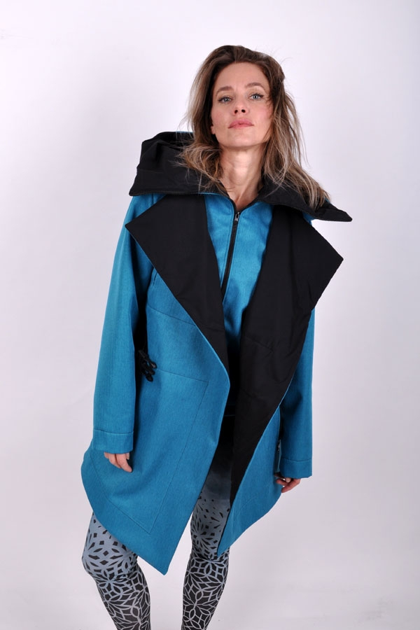 LineariX coat tyrkys / black