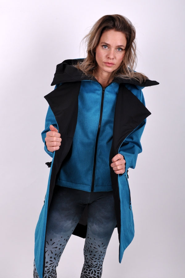 LineariX coat tyrkys / black