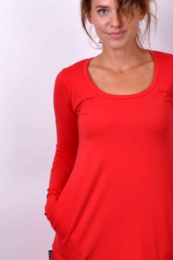 RoundiX dress RED/long sleeve