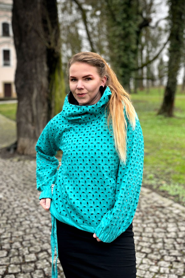 MadeiriX hoody TYRKYS LIMITED