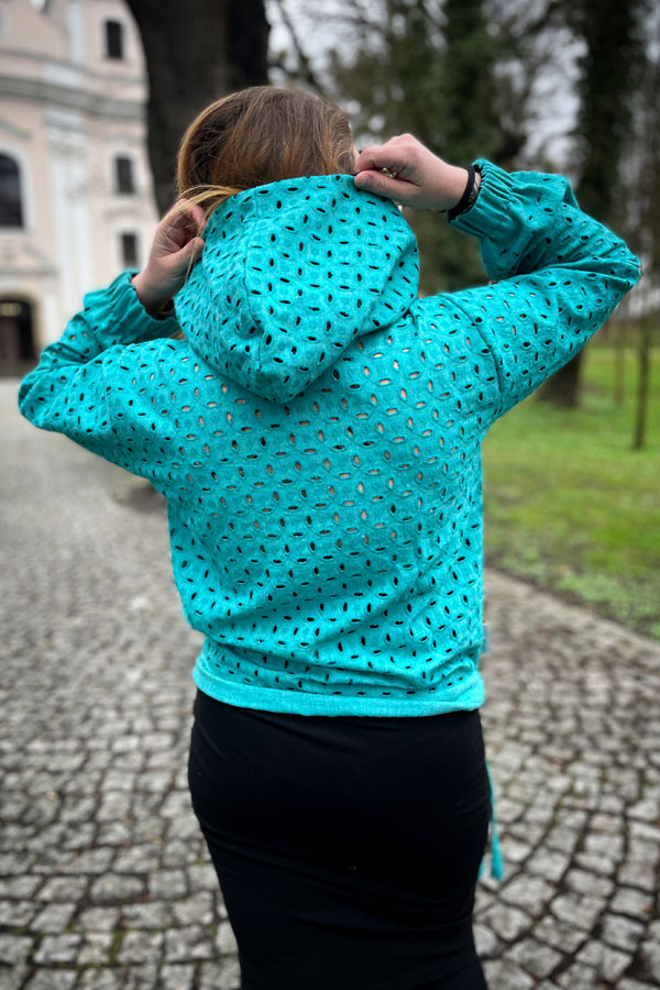 MadeiriX hoody TYRKYS LIMITED