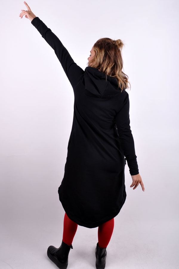 RoundiX WINTER hoody dress black