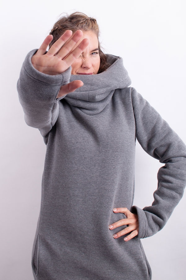 WarmiX hoody grey melange