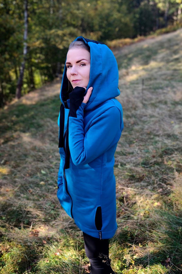 NeowarmiX zip petrol/black