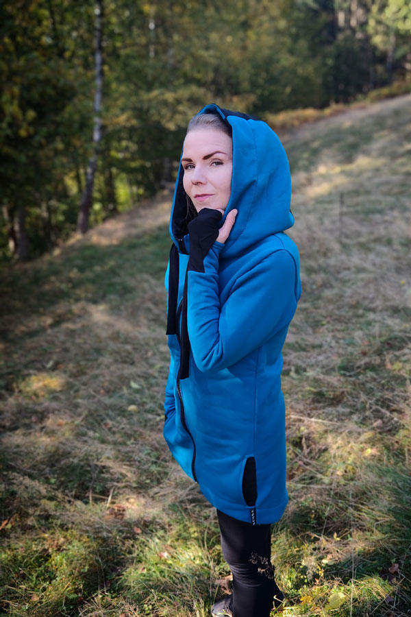NeowarmiX zip petrol/black