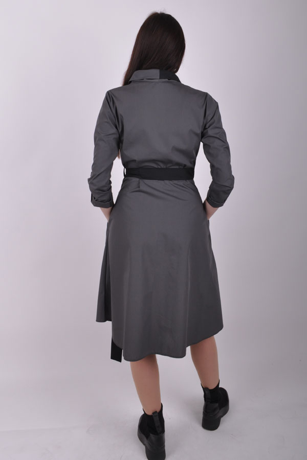 WrapiX / long sleeve / gray-black