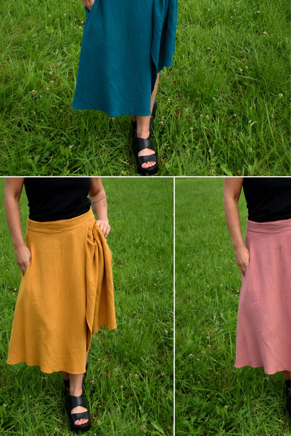 WrapiX skirt / mušelín / výběr z několika barev