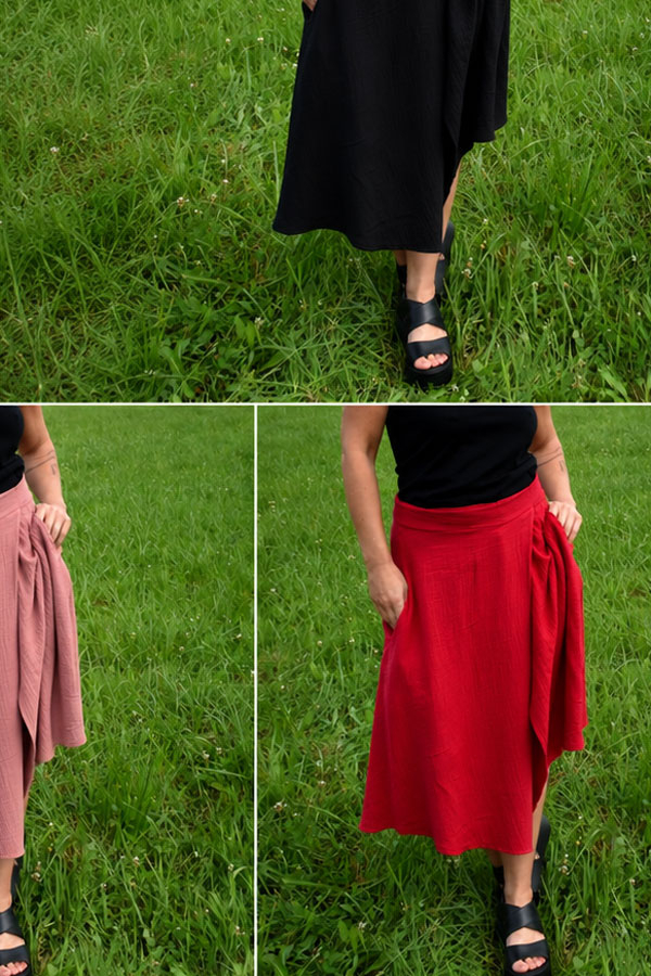 WrapiX skirt / mušelín / výběr z několika barev