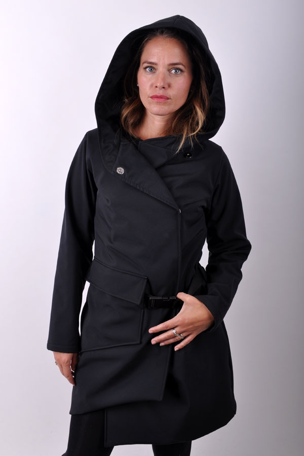 PocketiX coat softshell black