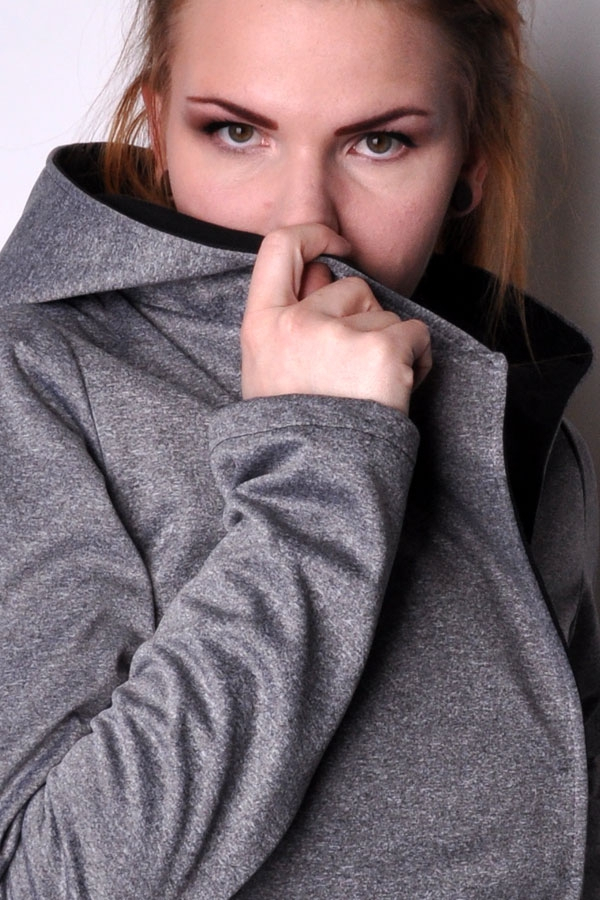 PocketiX coat softshell grey melange LIMITED