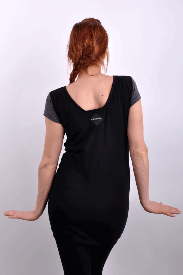 SlantiX geo grey scale top