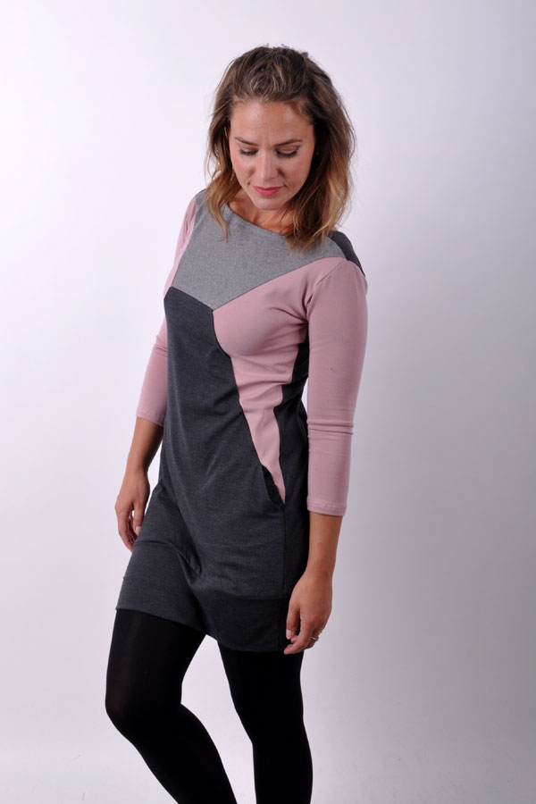 SlantiX dress powder/grey