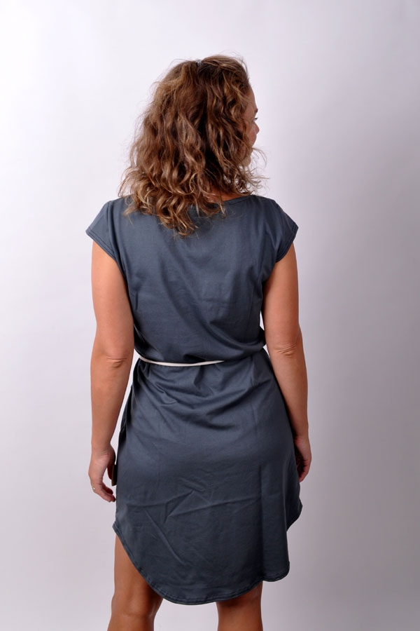 VeritasiX dress / grey / white or red wine