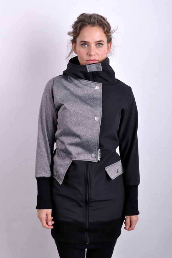 StairiX jacket grey melange/ black