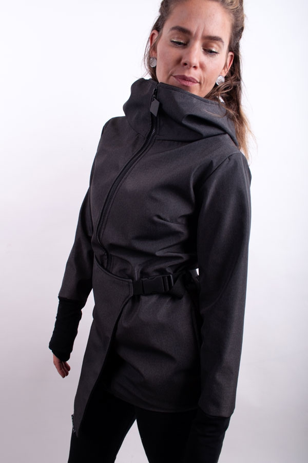 BeltiX softshell jacket grey melange