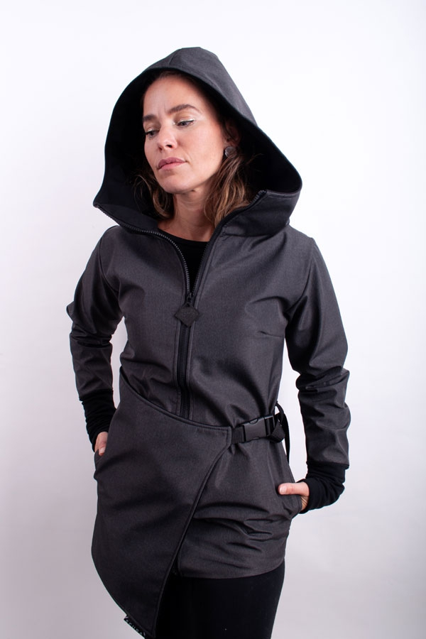 BeltiX softshell jacket grey melange