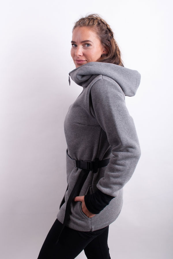 BeltiX warm hoody grey melange