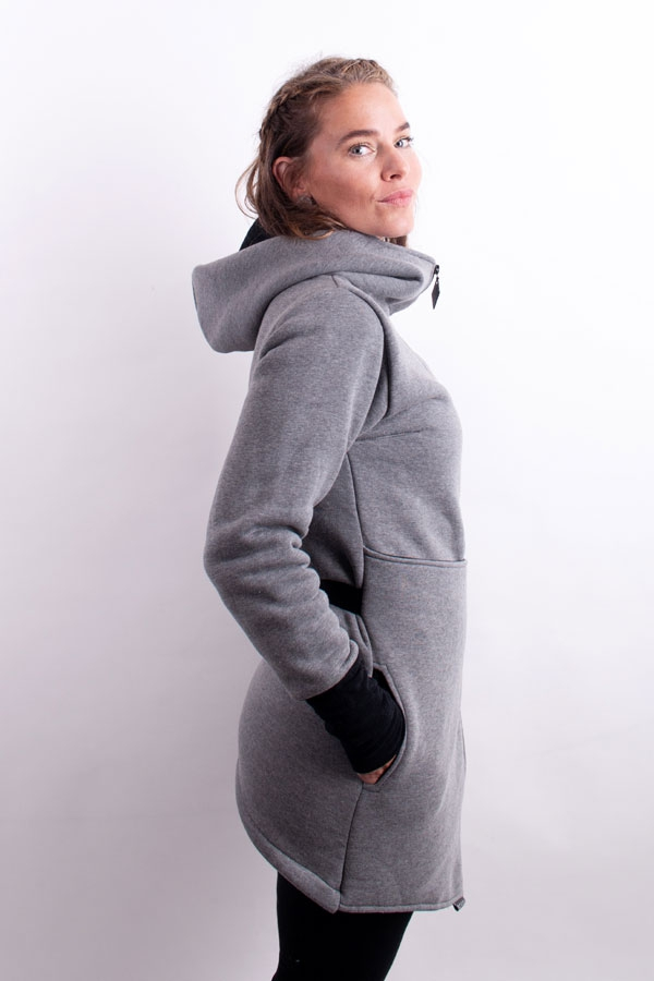 BeltiX warm hoody grey melange