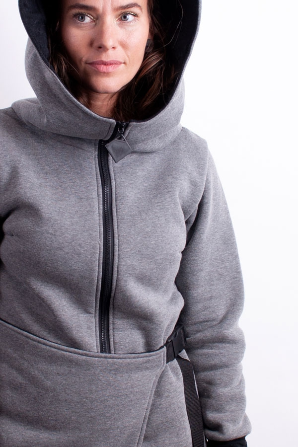 BeltiX warm hoody grey melange