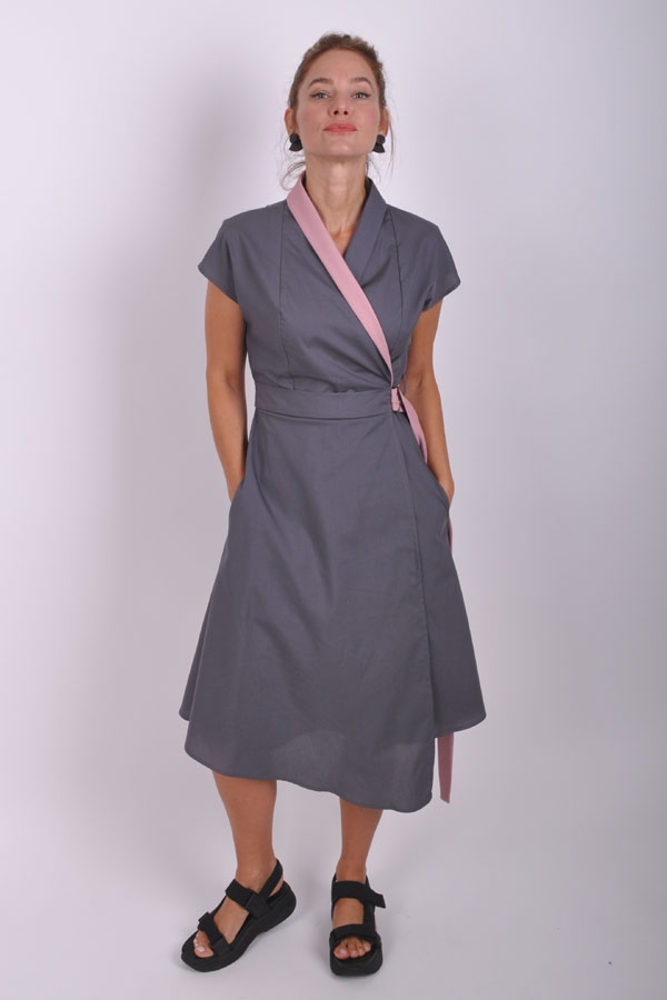 WrapiX grey/powder pink